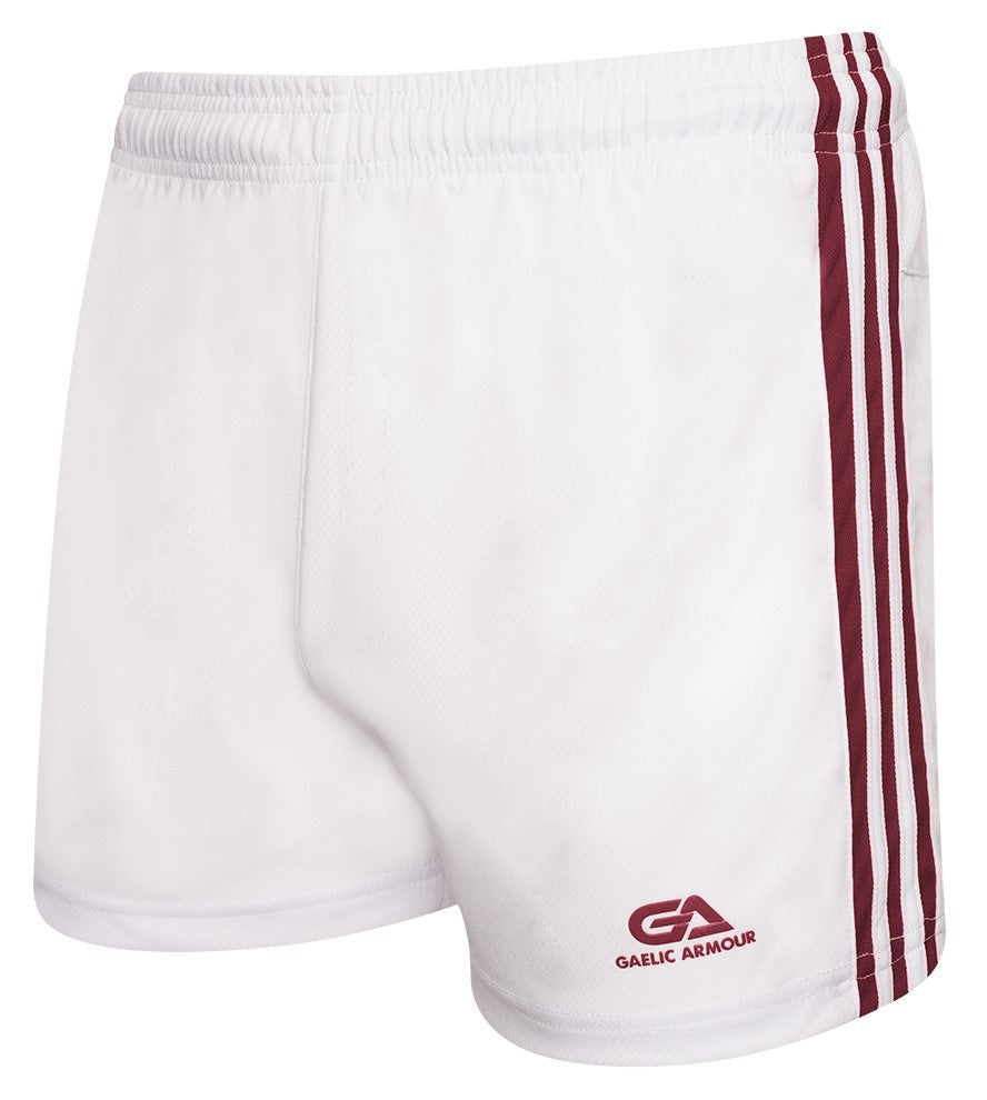 Gaelic Armour Gaelic Shorts (White Maroon)