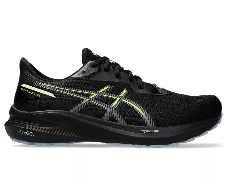 Asics GT-1000 13 GTX Men's Trail Running Shoes Black Safety Yellow