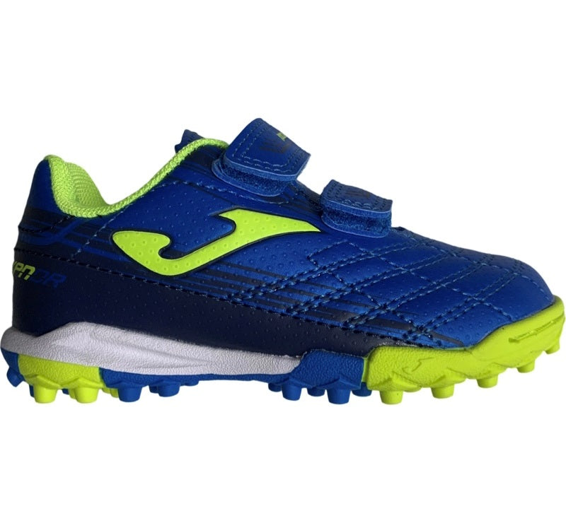 Joma Xpander Junior 2304 Astro Turf Shoes (Royal Blue Flo Yellow)
