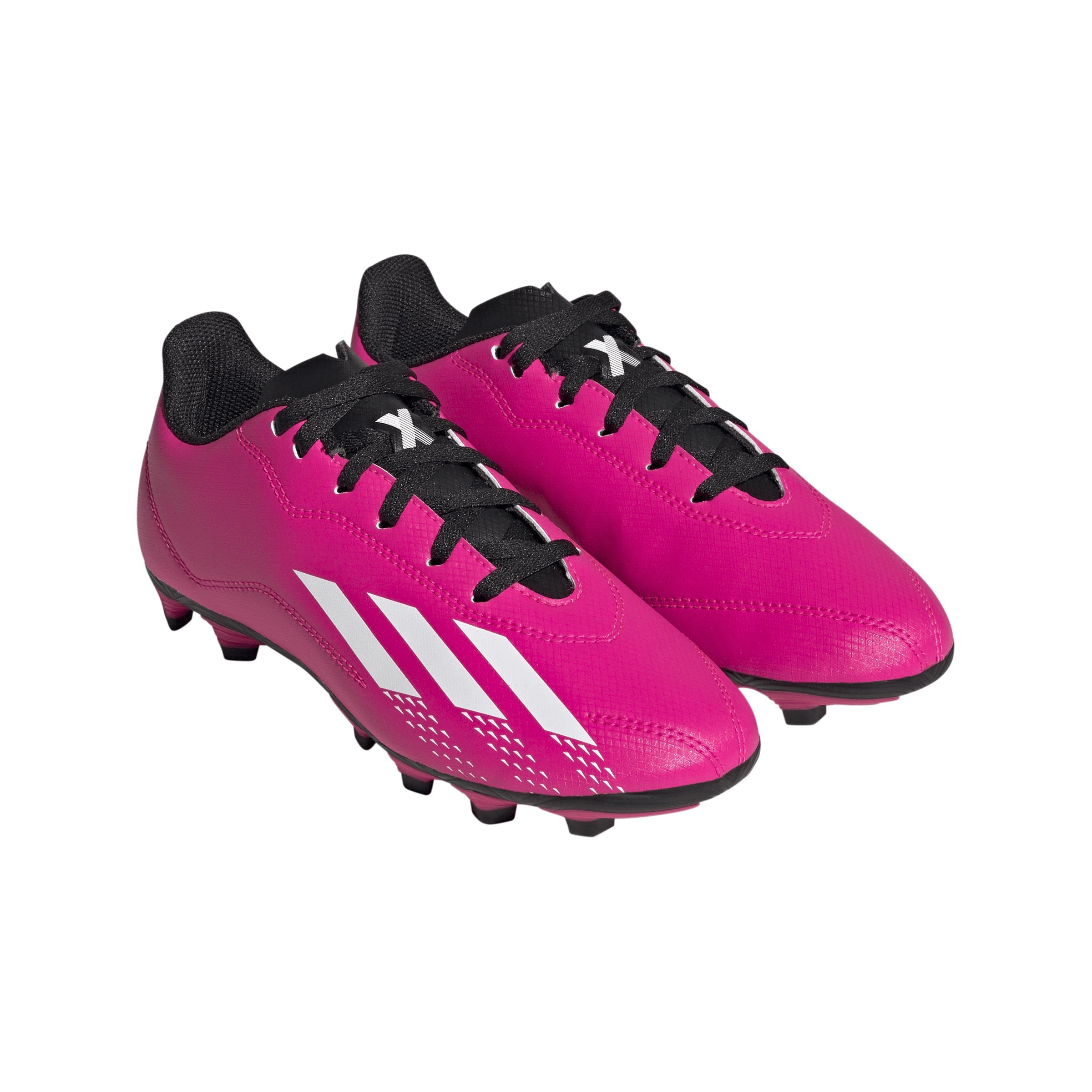 Adidas X Speedportal.4 Firm Ground Junior Football Boots (Shock Pink Cloud White Core Black)