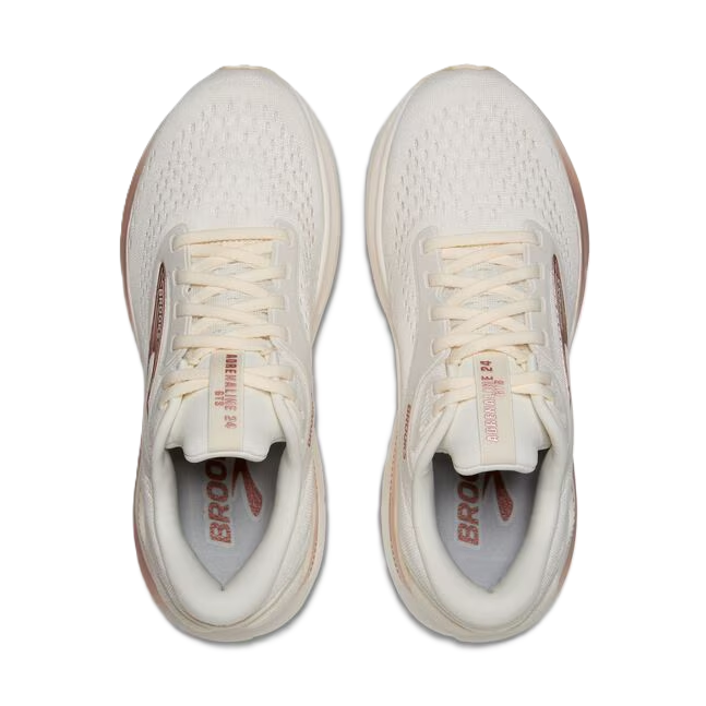 Brooks Adrenaline GTS Women' Running Shoes Coconut Rose Gold White