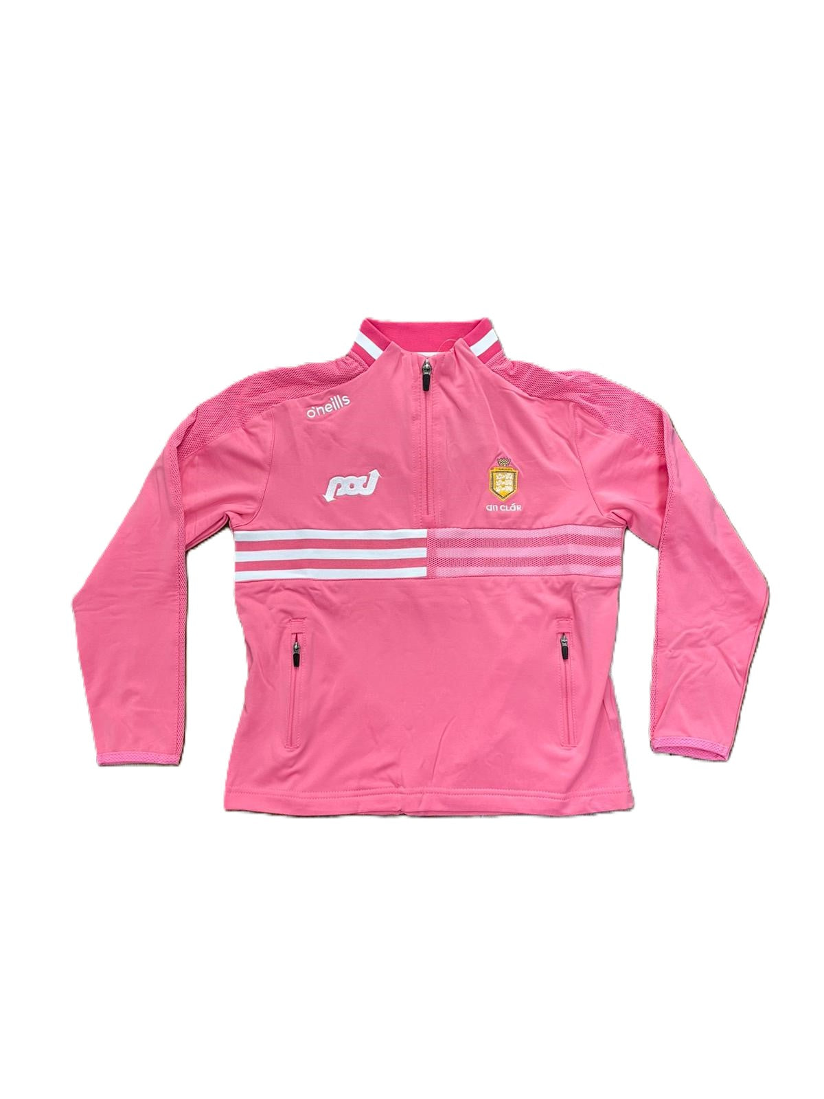 O'Neills Clare Ladies/Girls Nepal Half Zip Pink White -