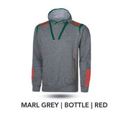 O'Neills 3 Stripe Solar Hoody (Marl Grey Bottle Red)