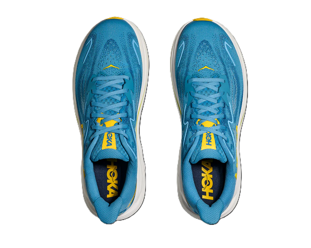 Hoka Clifton 10 Mens Running Shoes Alpine Blue Foggy Night