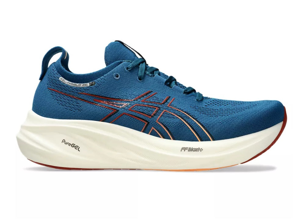 Asics Gel Nimbus™ 26 Men's Running Shoes Rich Navy Faded Orange Size