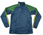 CS Team Half Zip Melange Navy Bottle Green Amber