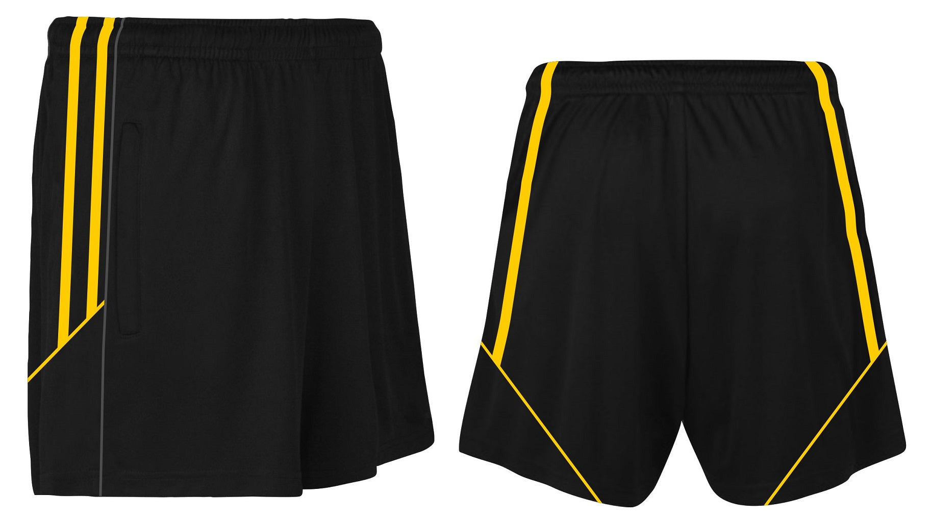 CS Club Training Zip Pocket Short (Black Amber)