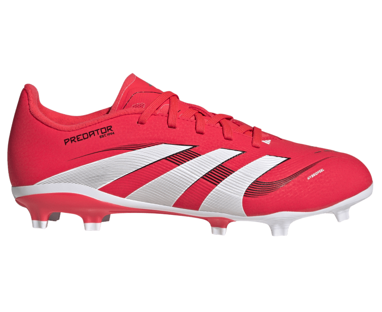 Adidas Predator League Firm Ground Junior Football Boots Lucid Red Cloud White Core Black (Red Black White)