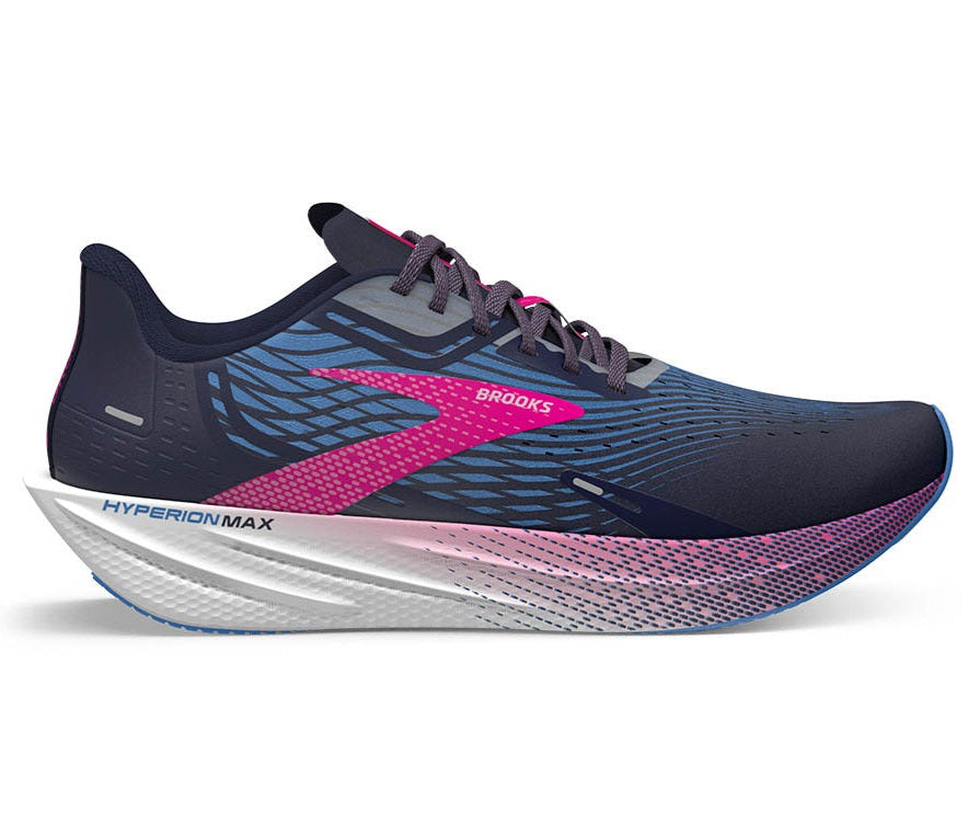 Brooks Hyperion Max Women's Speed Running Shoes Navy Pink