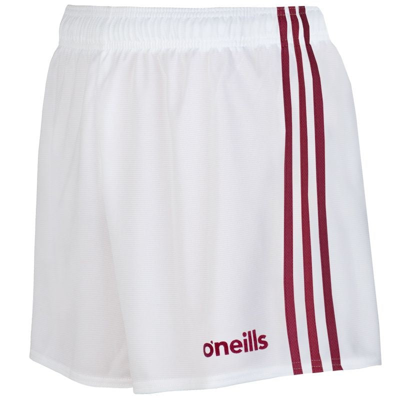 O'Neills Mourne Shorts (White Maroon)