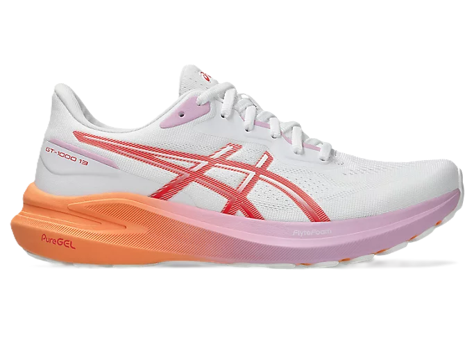 Asics GT- Women' Running Shoes White Coral Reef