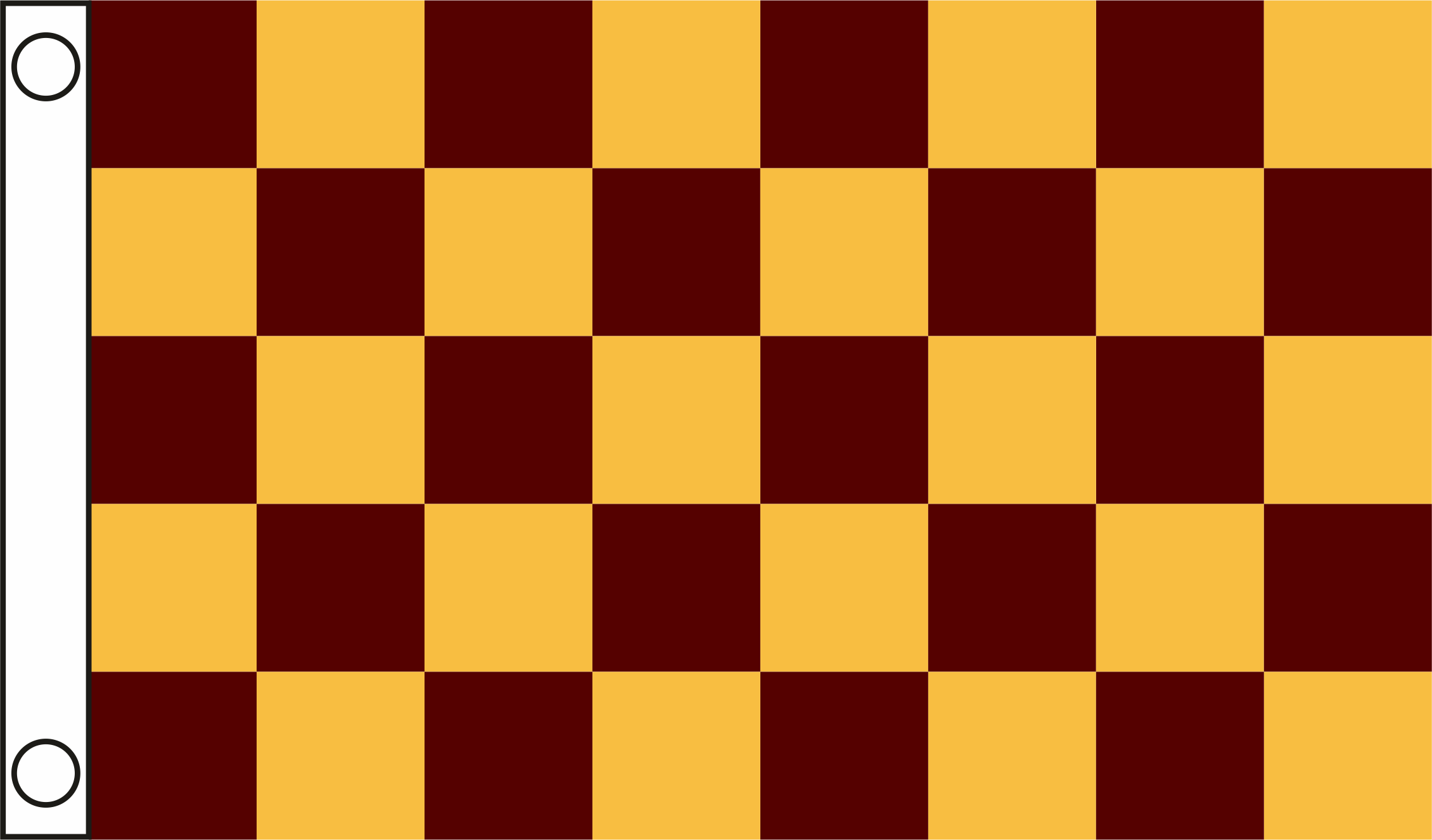 Team Car Flag 5X3 Checker Flag