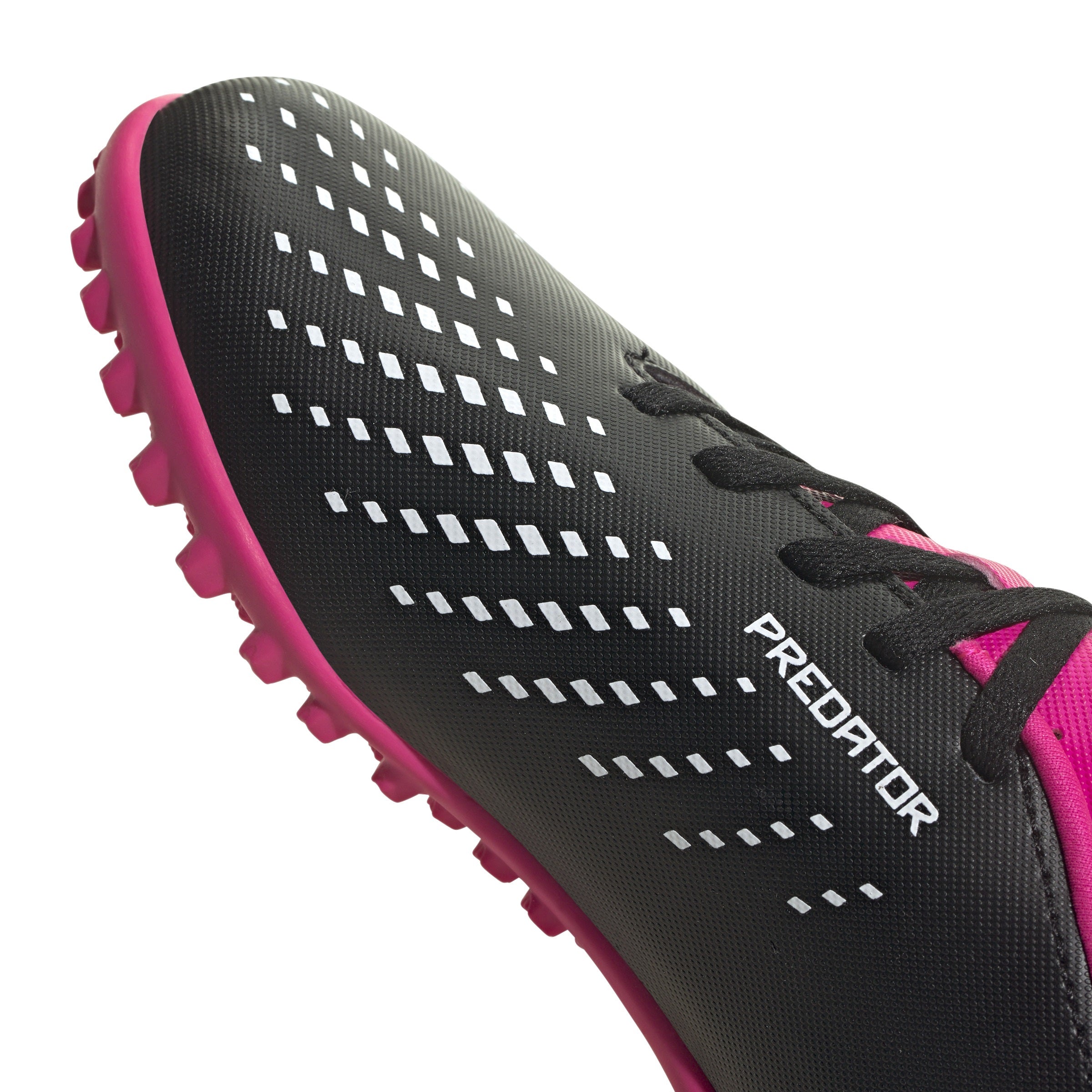 Adidas Predator Accuracy.4 Astro Turf Junior Football Boots (Core Black Shock Pink White)
