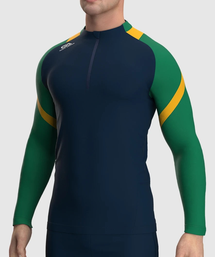 Gaelic Armour Culainn Half Zip (Navy Green Amber)