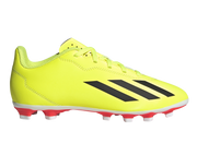 Adidas X Crazyfast Club Firm Ground Junior Football Boots Solar Yellow Black White (Yellow)