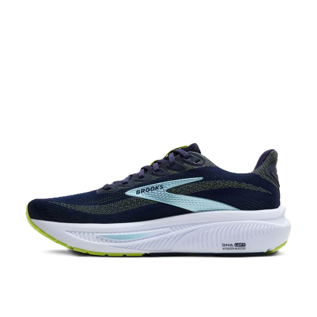 Brooks Ghost Men' Running Shoes Peacoat Lime Blue