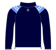 CS Club Half Zip Top Navy Sky White