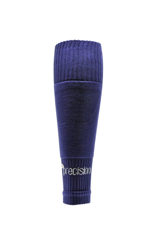 Precision Plain Pro Footless Sleeve Socks Navy