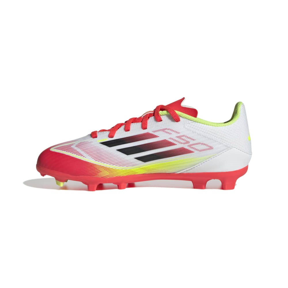 Adidas F50 League Firm/Multi-Ground Boots Kids White Black Yellow