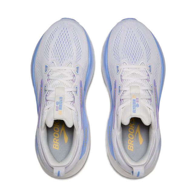 Brooks Glycerin GTS Women' Running Shoes White Blue Heron Apricot
