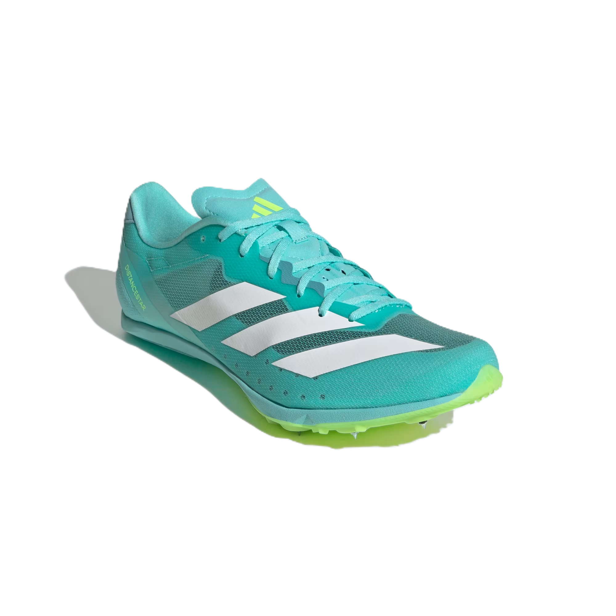 Adidas Adizero Distancestar Running Spikes Flash Aqua Cloud White Lucid Lemon