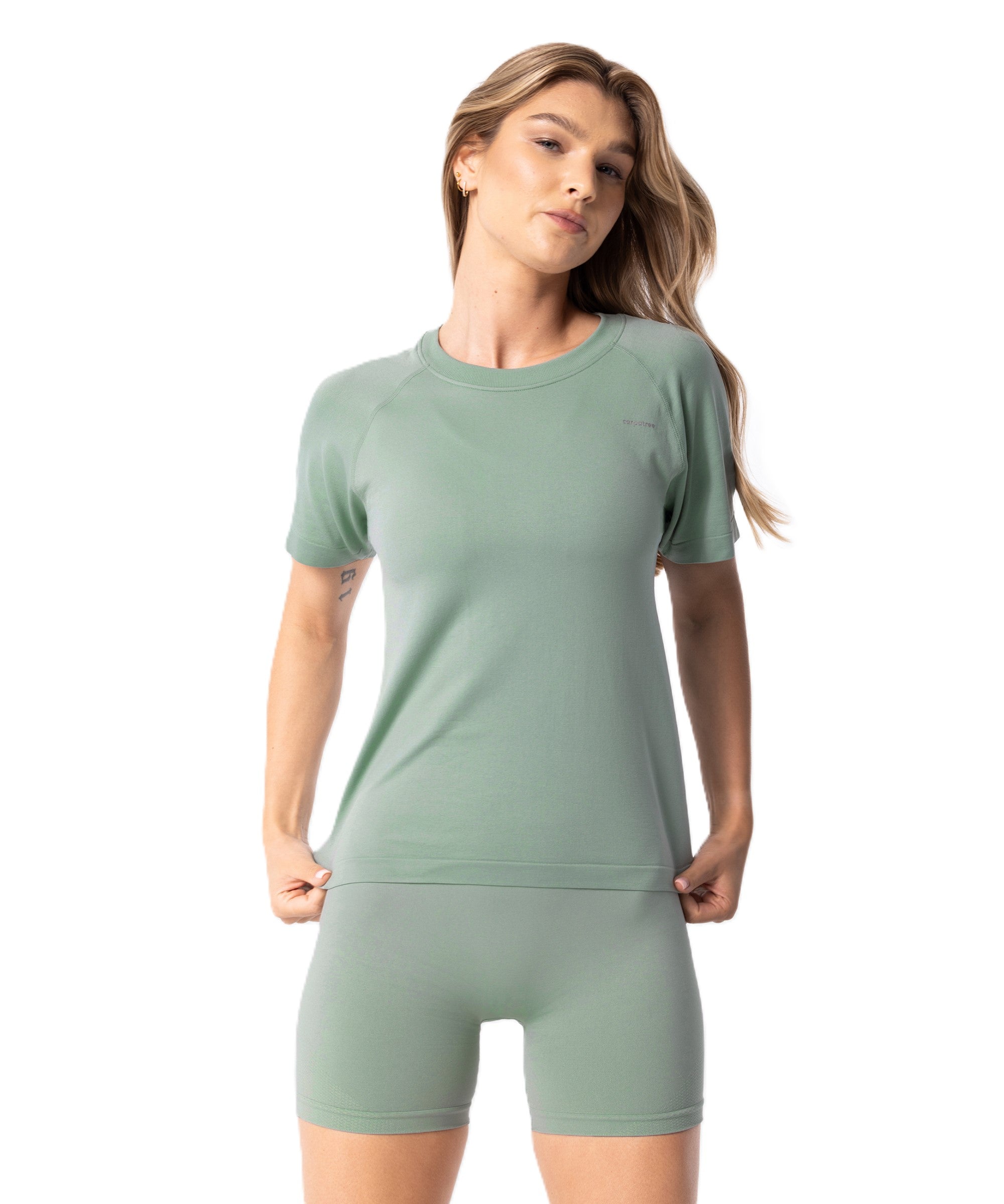 Carpatree Simply Seamless T-Shirt Pale Green
