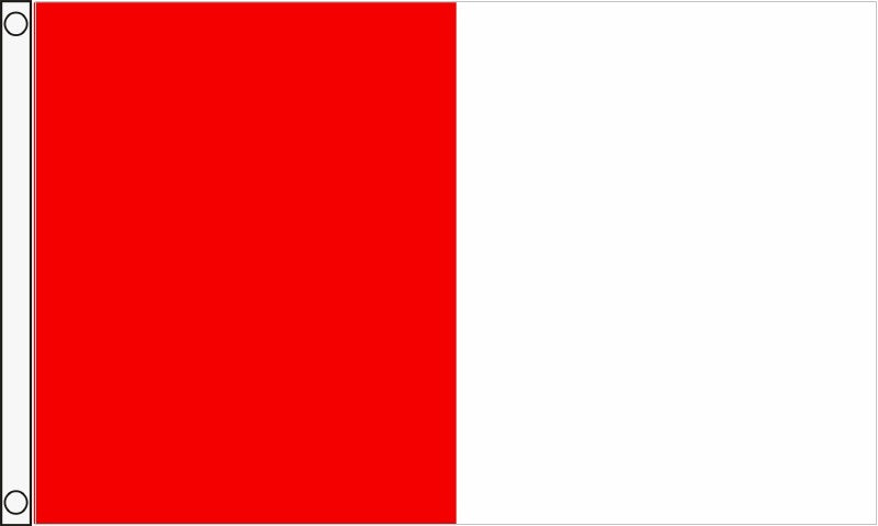 Team Car Flag 5X3 Half & Half Flag