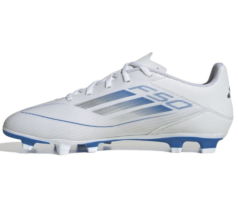 Adidas F50 Club Firm/Multi-Ground Boots White Metalic Silver