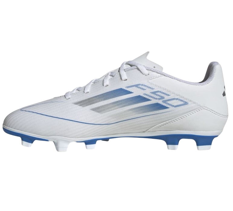 Adidas F50 Club Firm/Multi-Ground Boots White Metalic Silver
