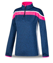 O'Neills Slaney 1/2 Zip (Melange Tonal Navy Pink White)