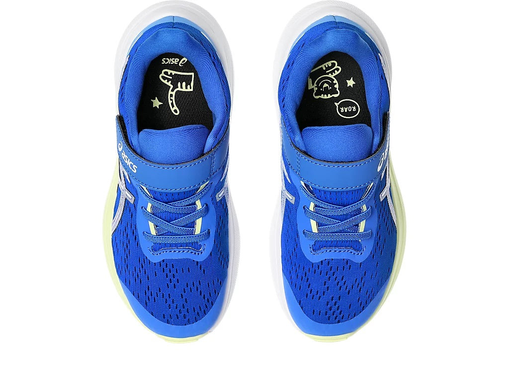 Asics GT- PS Kids Velcro Running Shoes Illusion Blue White