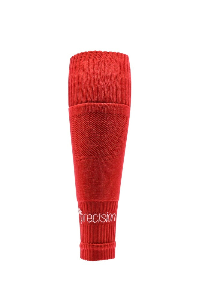 Precision Plain Pro Footless Sleeve Socks Red
