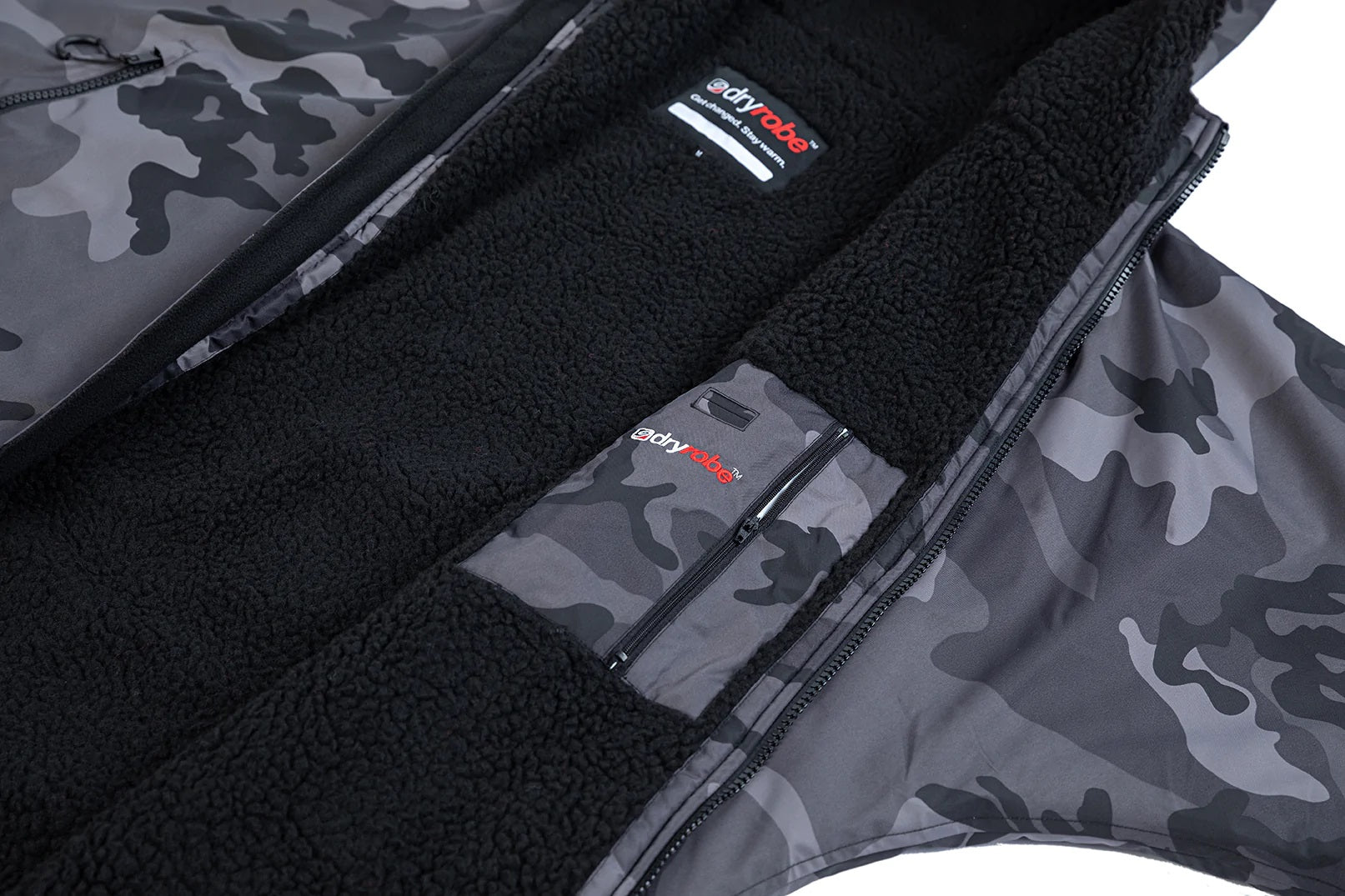 Dryrobe Advanced long Sleeve Changing Robe Grey Camo