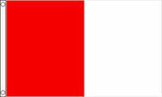 TCF 5x3 Half & Half Flag Red White