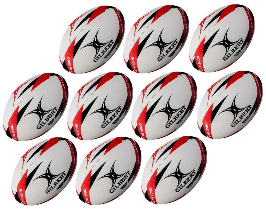 Gilbert TR3000 Training Ball Size 3 Red 10 Pack