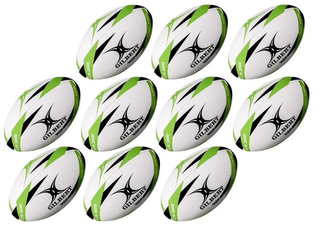 Gilbert TR3000 Training Ball Size 4 Green 10 Pack
