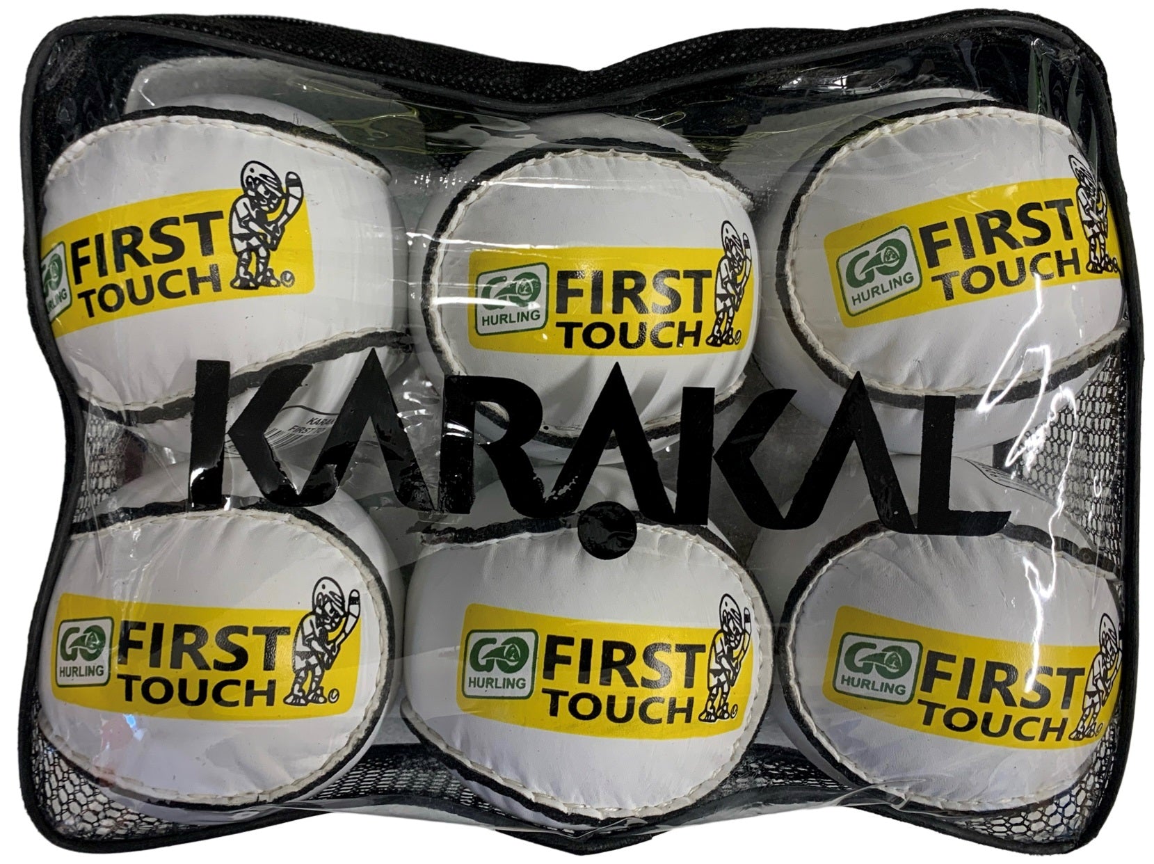 Karakal First Touch Sliotar White 6 Pack