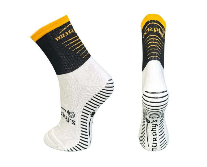 Murphys Pro Mid GAA Grip Socks Black Amber