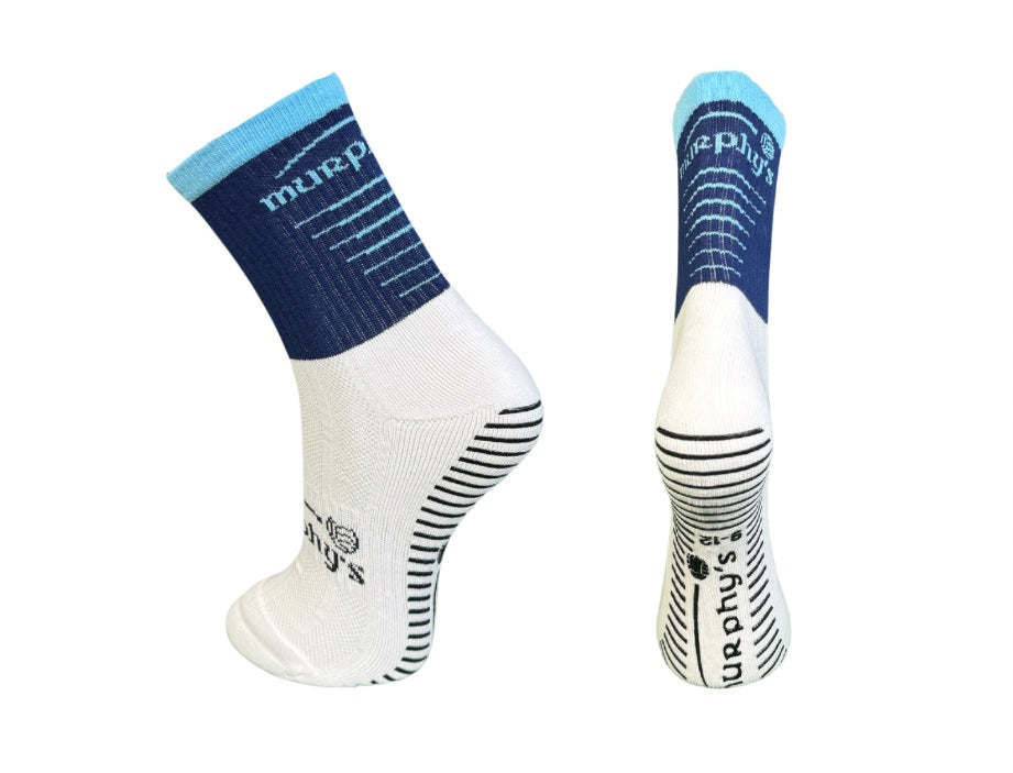 Murphys Pro Mid GAA Grip Socks  Navy Sky