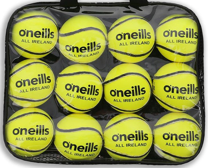 O'Neills All Ireland Sliotar Yellow 12 Pack
