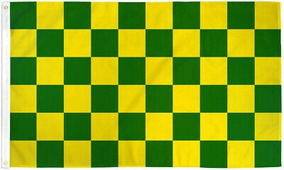 TCF 5X3 Checker Flag Green Amber