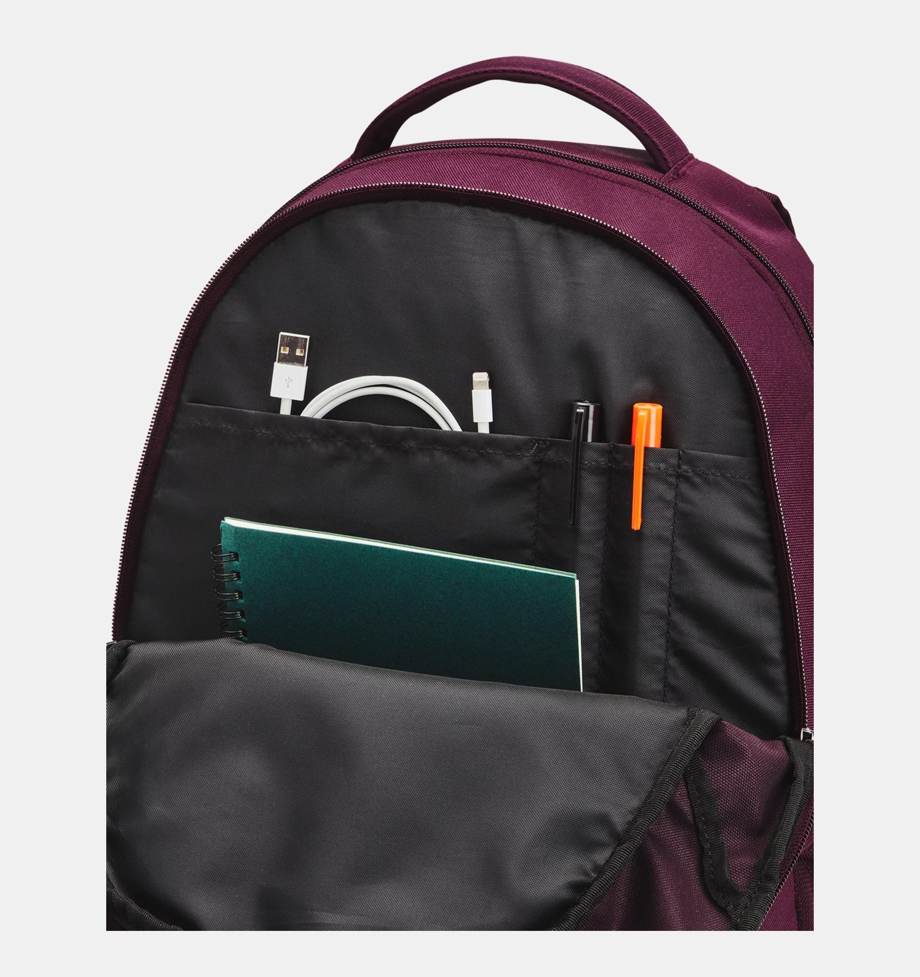 Under Armour Hustle 5.0 Backpack Maroon